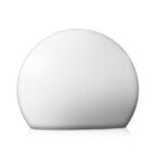 Lampa ogrodowa stojąca GAJA kula IP55 biała E27 LIGHT PRESTIGE
