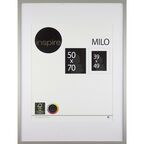Ramka na zdjęcia MILO 50 x 70 cm srebrna MDF INSPIRE