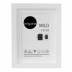 Ramka na zdjęcia Milo 13 x 18 cm biała MDF Inspire
