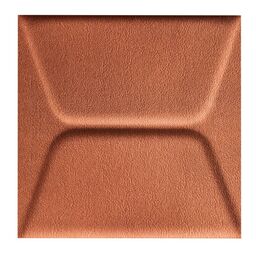 Panel ścienny tapicerowany kwadrat 30x30 cm tkanina na filcu ceglany Trapez V56 Folte