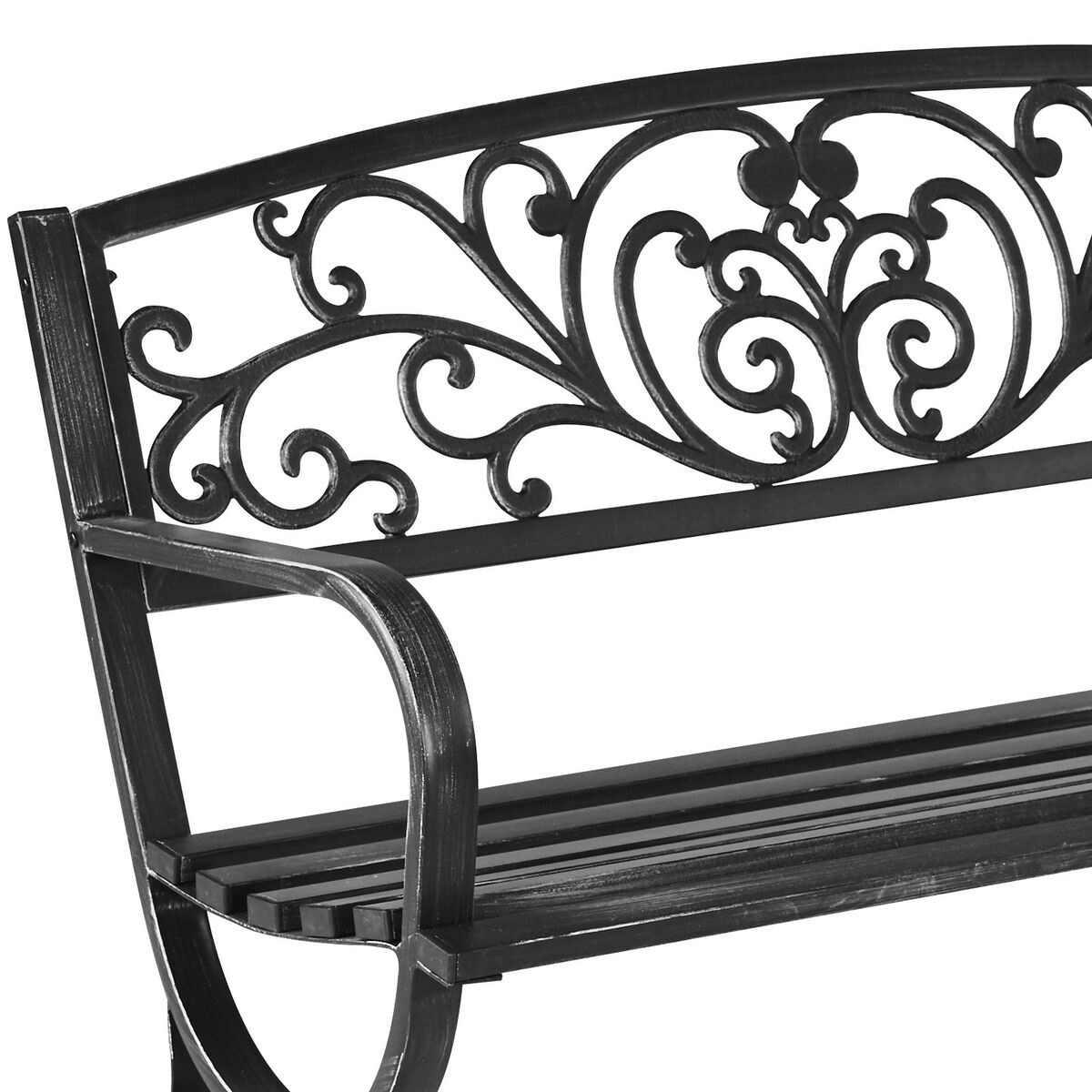 Lawka Ogrodowa Flowers Metalowa Czarna Krzesla Fotele Lawki Ogrodowe W Atrakcyjnej Cenie W Sklepach Leroy Merlin