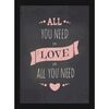 Obraz ALL YOU NEED 21 x 29.7 cm