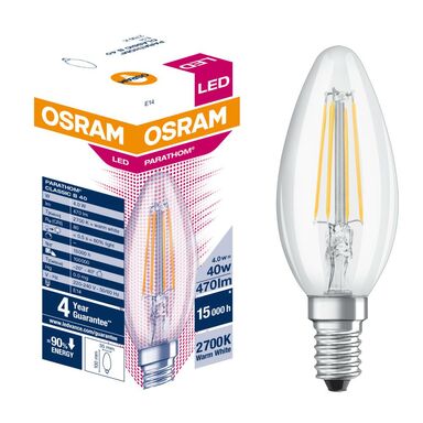 Żarówka LED E14 (230 V) 4 W 470 lm Ciepła biel OSRAM