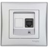 Gniazdo komputerowe pojedyncze SEDNA aluminium SCHNEIDER ELECTRIC