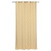 Zasłona gotowa CARRE JAUNE kolor Żółty 140 x 240 cm Kółka 130 g/m² JBY
