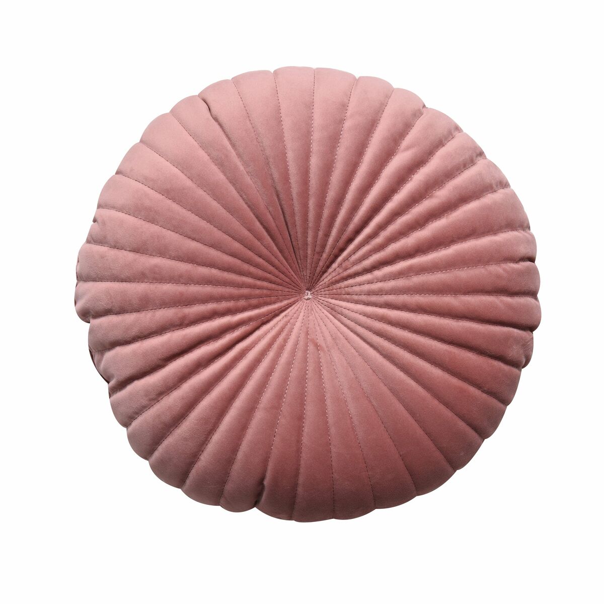 Poduszka okrągła welurowa Tony Bistro różowa śr. 40 cm Inspire