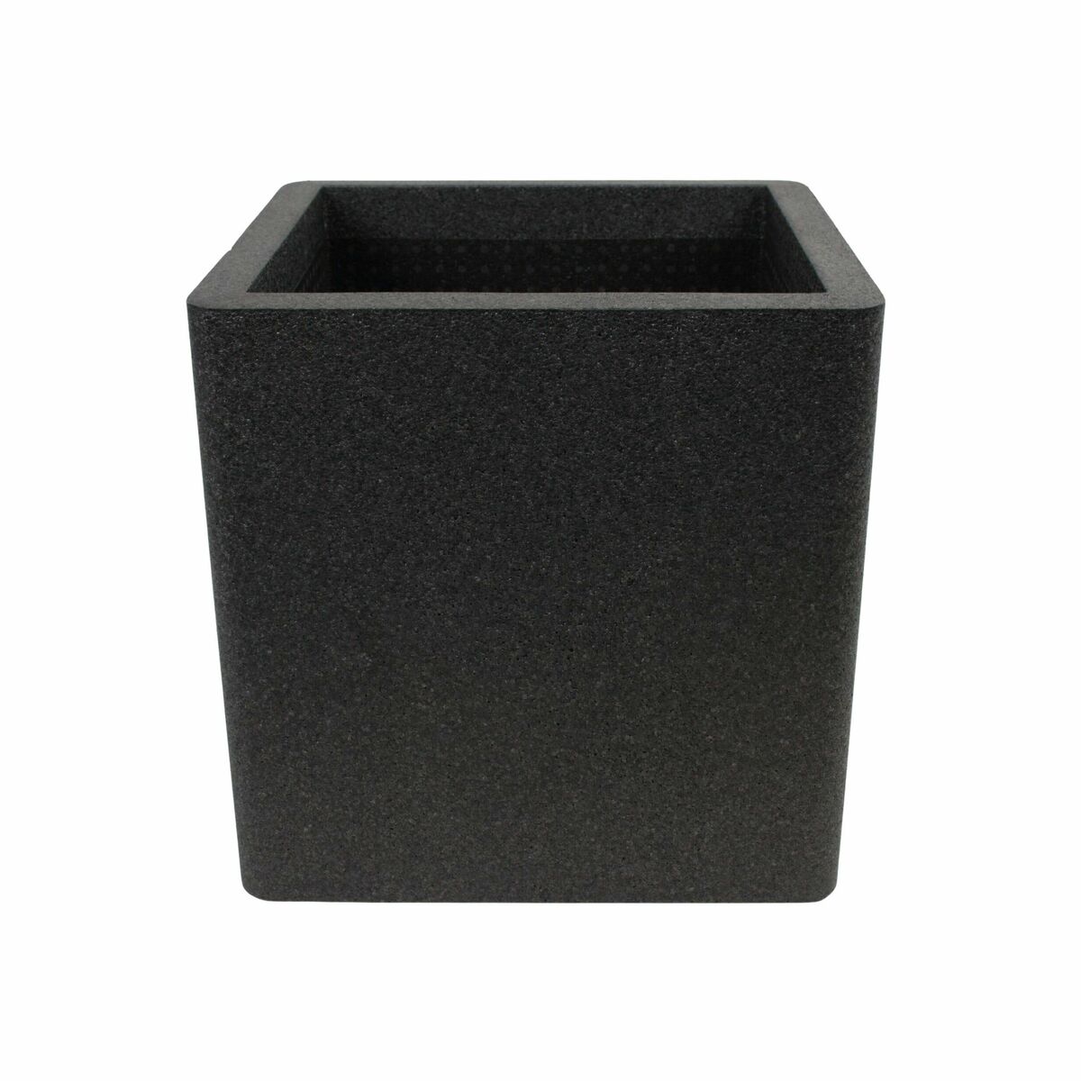 Donica plastikowa IQ Cube 39x39 cm czarna Cermax