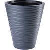 Doniczka plastikowa 30 cm antracytowa SAHARA