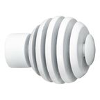 Końcówka do karnisza SPICE BALL biała 20 mm 2 szt. INSPIRE