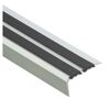 Profil schodowy z gumą 180 cm srebrny Easy Line