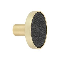 Gałka meblowa skóra 32 mm czarna