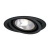 Oprawa stropowa oczko NERO ruchoma IP20 śr. 14.3 cm czarna GU10 LIGHT PRESTIGE