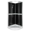 Kabina prysznicowa 80 x 80 cm KERRA CLASSIC 80 BLACK