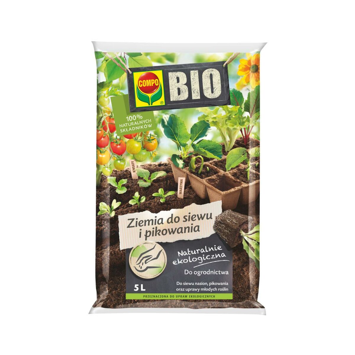 Ziemia do siewu i pikowania 5l Compo Bio