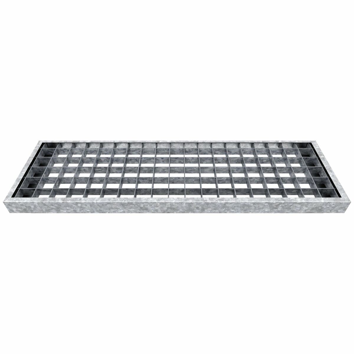 Schody modułowe zewnętrzne proste 6 stopni krata metalowa Gardentop Dolle