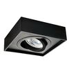Oprawa stropowa natynkowa MINI GORD DLP-50-B IP20 czarna kwadratowa GU10 KANLUX