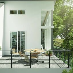 Pręty balustrady PRO3 stalowy antracytowy matowy 3 sztuki