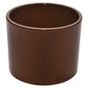 Osłonka ceramiczna 13 cm brązowa WALEC