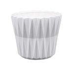 Osłonka ceramiczna 19 cm biała GEOMETRIC 3 J15 EKO-CERAMIKA