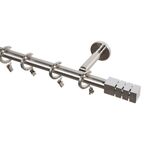 Karnisz TERSO 160 cm pojedynczy nikiel 19 mm metalowy