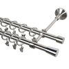Karnisz podwójny VIGO chrom 240 cm 16 mm metalowy INSPIRE