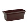 Skrzynka balkonowa 39.2 x 18.5 cm plastikowa brązowa z podstawką ISE400P PROSPERPLAST