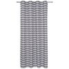 Zasłona bawełniana CUBIX biało-czarna 140 x 240 cm na przelotkach