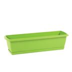 Skrzynka balkonowa 59 x 18.5 cm plastikowa zielona z podstawką ISE600P PROSPERPLAST
