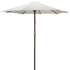 Parasol ogrodowy BAWARIA śr. 350 cm biały