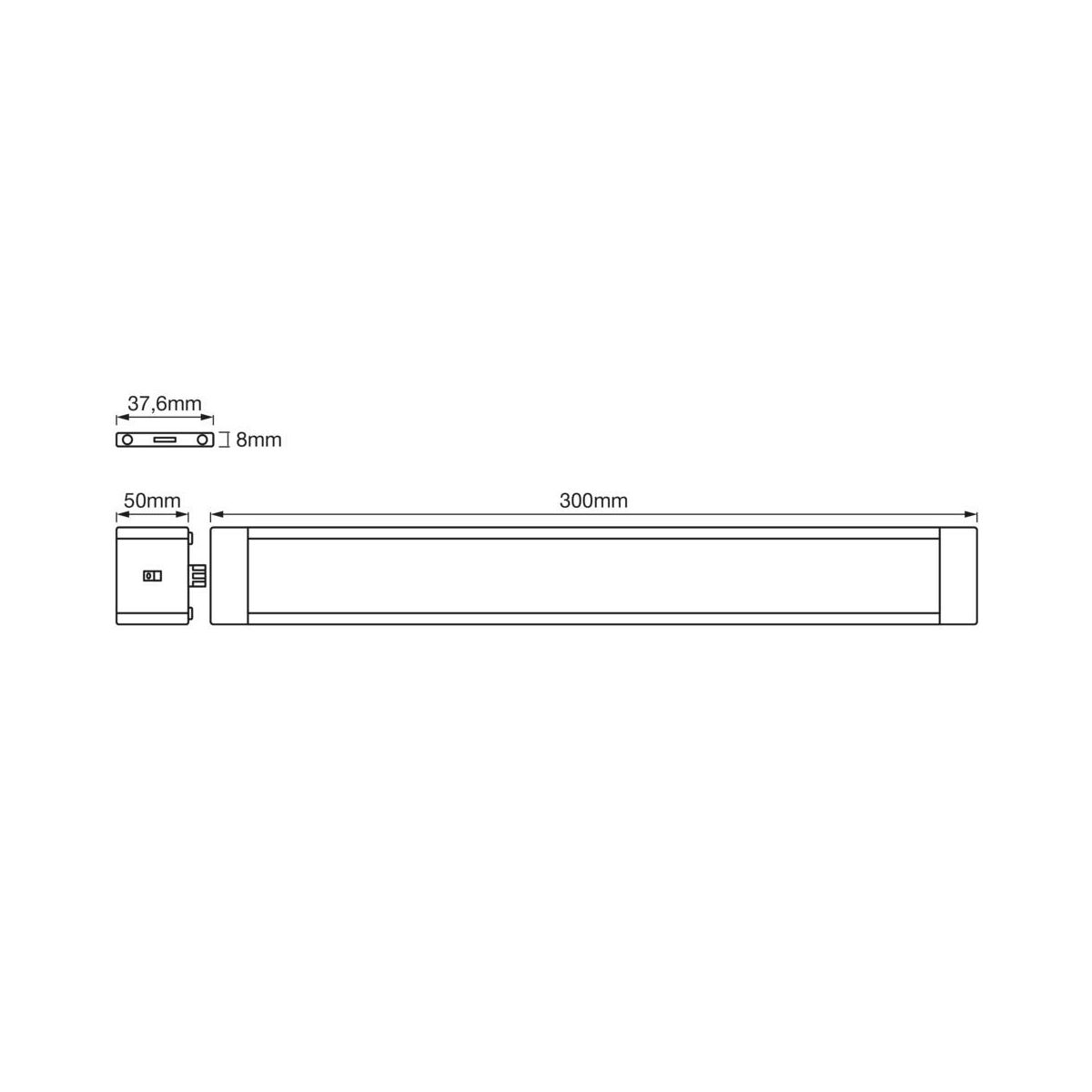 Listwa LED podszafkowa CABINET SLIM 30 cm biała LEDVANCE