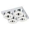 Plafon FRADELO 28 cm chrom LED EGLO