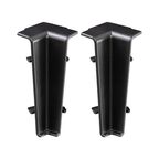 Narożnik wewnętrzny do listwy przypodłogowej pcv Czarna 614 Ergo 60 mm Home Inspire