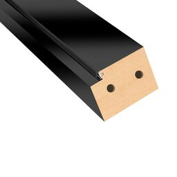 Belka górna ościeżnicy stałej 80 czarny mat 90 mm Nawadoor