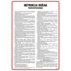 Znak informacyjny INSTRUKCJA PRZECIWPOŻAROWA
