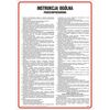 Znak informacyjny INSTRUKCJA PRZECIWPOŻAROWA wys. 0.2 cm