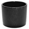 Osłonka ceramiczna 15 cm czarna WALEC