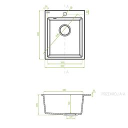 Zlewozmywak granitowy SBH_510T Kuchinox