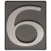 Cyfra 6/9 wys. 5 cm PVC grafitowa