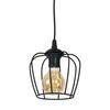 Lampa wisząca ALAMBRE3 czarna EKO-LIGHT
