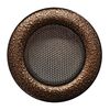 Kratka kominkowa OKRĄGŁA 125 mm CZARNA MIEDŹ KNAP