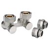 Zestaw grzejnikowy KĄTOWY 1/2" - 3/4" VALVEX