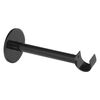 Wspornik do karnisza 20 mm pojedynczy ścienny czarny regulowana długość 108-160 mm INSPIRE