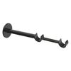 Wspornik do karnisza 20 mm podwójny ścienny czarny regulowana długość 215-270 mm INSPIRE
