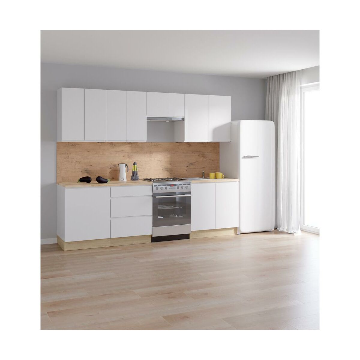 Szafka kuchenna stojąca Aspen 60 cm kolor biały