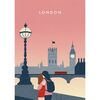 Obraz na metalu LONDON 32 x 45 cm