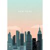 Obraz na metalu NEW YORK 32 x 45 cm