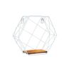 Półka dekoracyjna Hexagon biała Spaceo