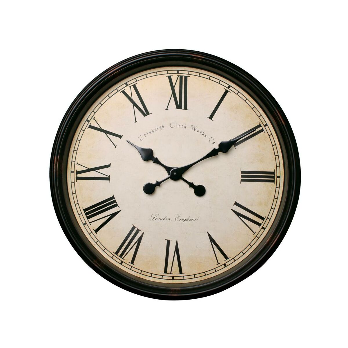 Zegar ścienny Vintage śr. 50 cm brązowy