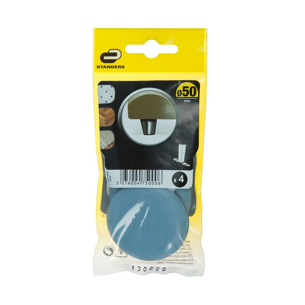Podkładki samoprzylepne PTFE 50 mm 4 szt. Standers