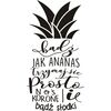 Naklejki napisy na ścianę ANANAS DUŻY